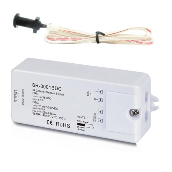 Contacteur DC12-36V P/Porte (ref.3600083)