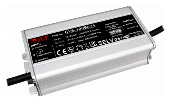 Transfo LED GV6 100W DC24V IP67 (ref.8210324)