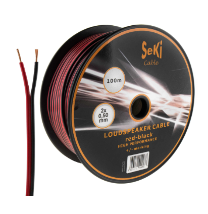 Câble 2xØ0,50mm² R/N basse tension 100m (ref.9410050)