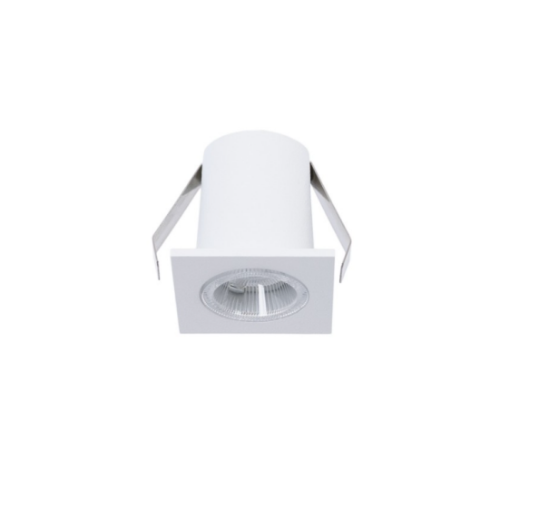 Spot blanc carre meuble 2W Øcut25xØext30xh.30mm (ref.9712827)